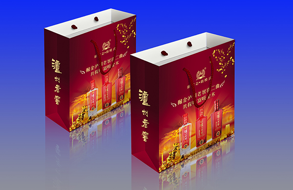泸州老窖双瓶装手提袋印刷丨酒业手提袋定制丨手提袋设计丨长沙印刷厂丨长沙印刷公司